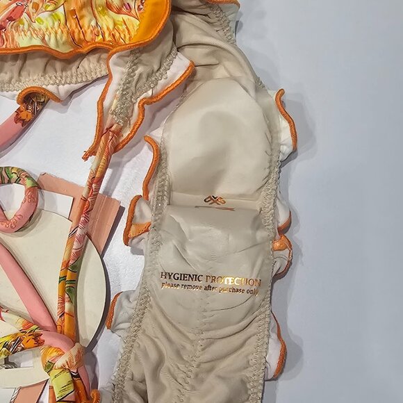 Pq Swim Embroidered Lettuce Edge Bikini Bottom - Picture 10 of 12